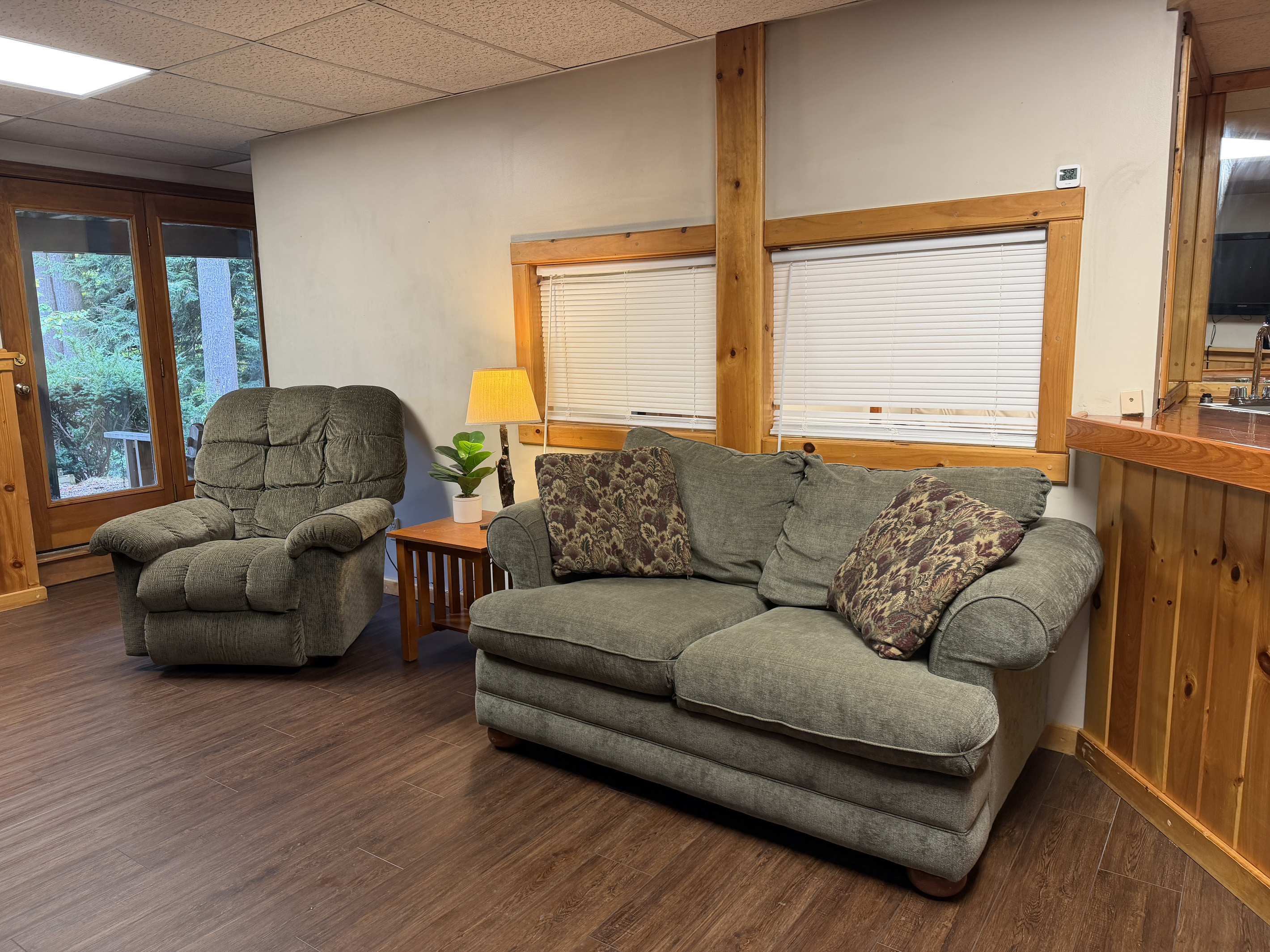 Lower Level game room with comfy seating