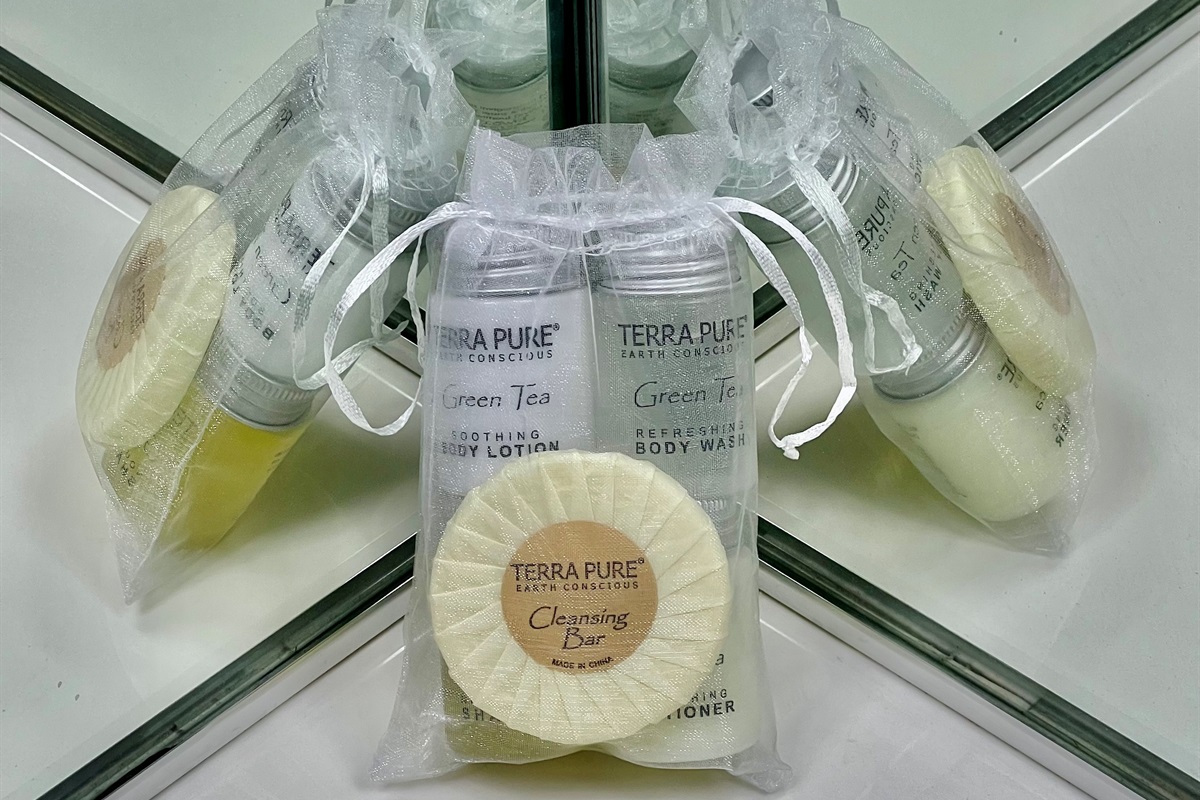 Pack lighter and travel easier. We provide complimentary, single-serve amenity kits with quality shampoo, conditioner, and body wash for your convenience.