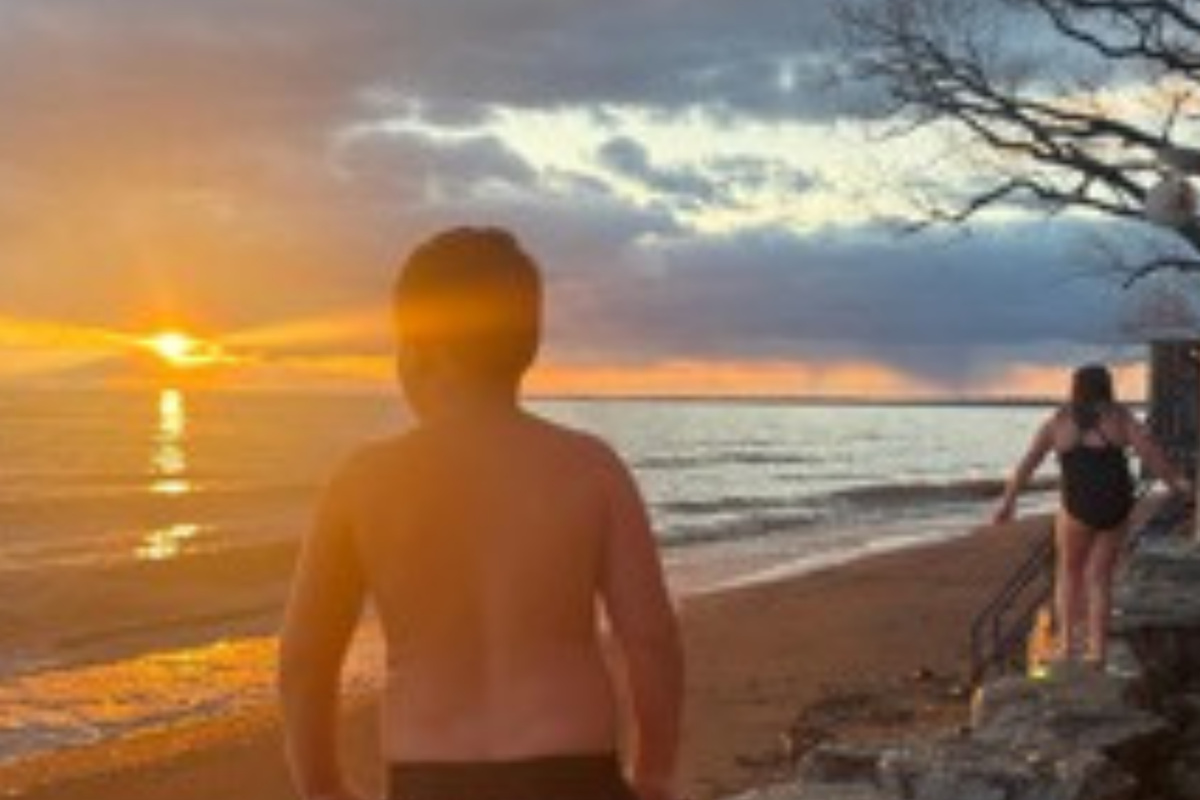 Follow the shoreline as far as the eye can see from your private beach.