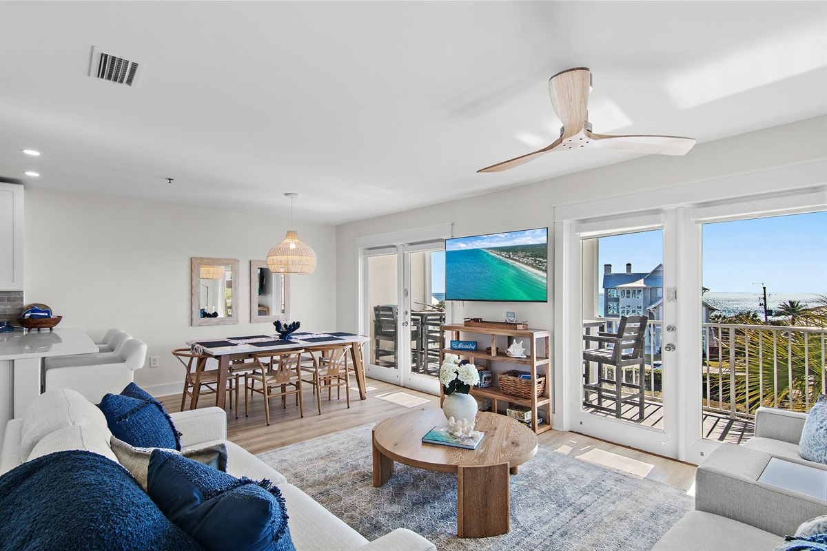 Gulf Views from Living Room