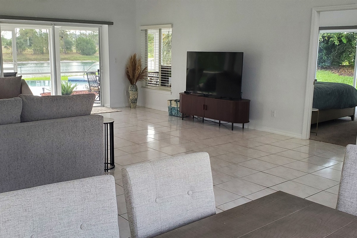 View from Dining Room of TV