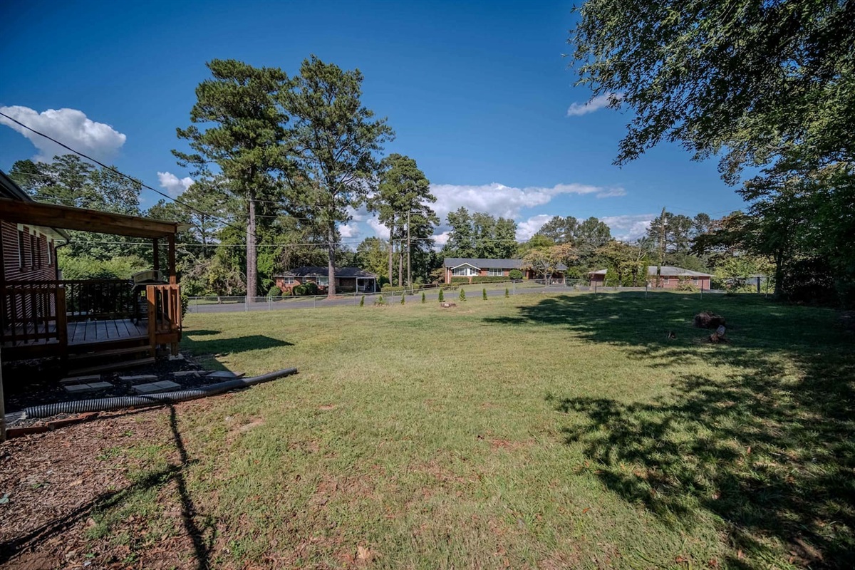 Large Fenced in Backyard