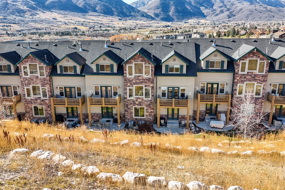 Beautifully maintained community buildings surrounded by natural scenery and peaceful surroundings.