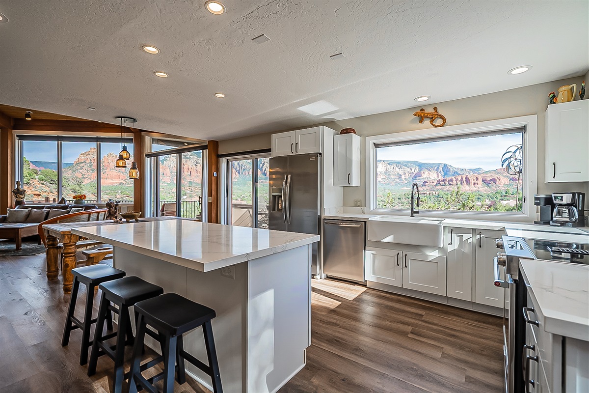 Gourmet Ready: Bright modern kitchen with all the essentials.