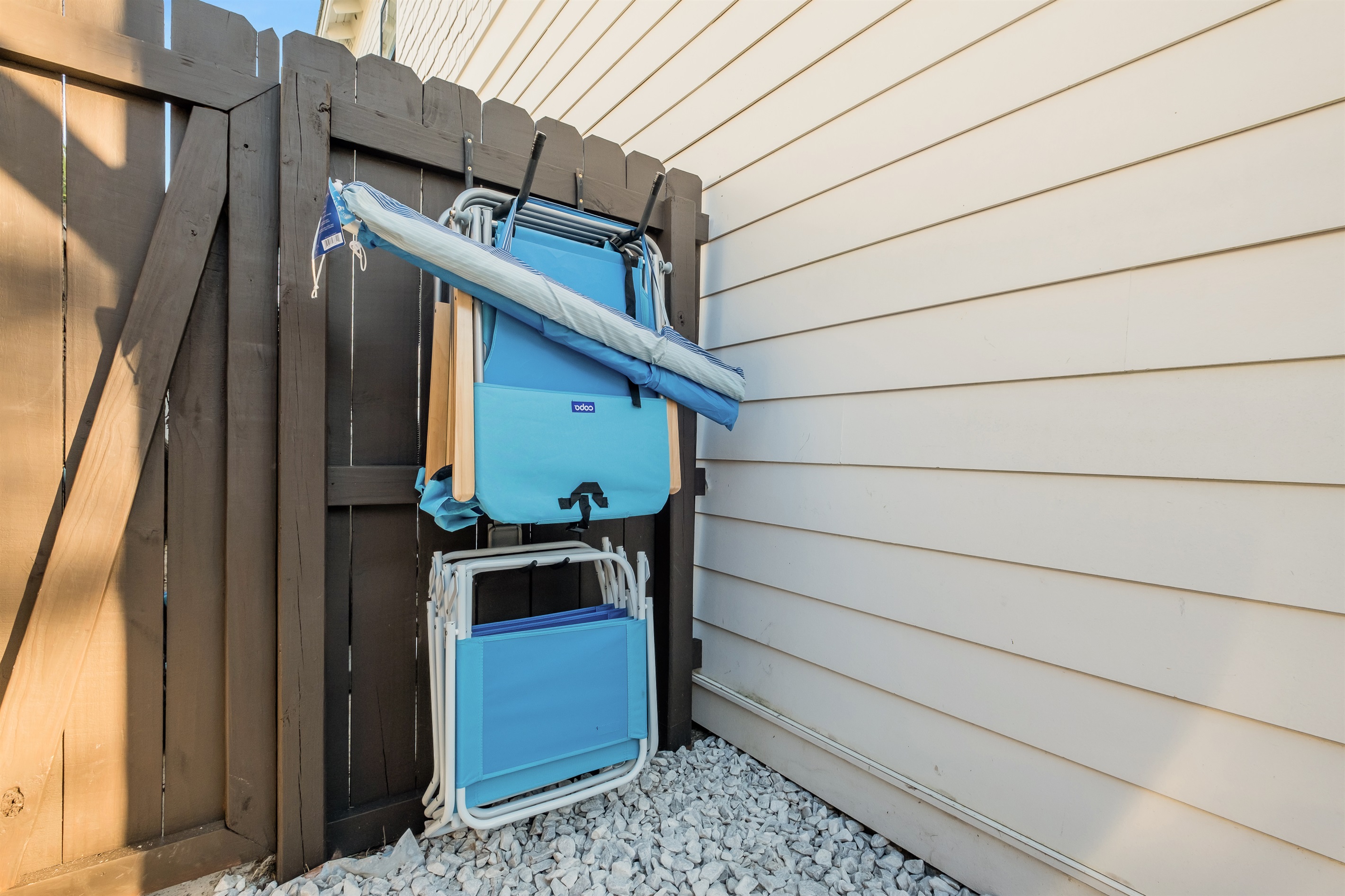 We offer beach chairs, umbrellas, beach cart and more!