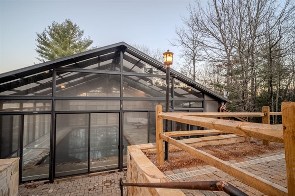 Year-round heated indoor pool