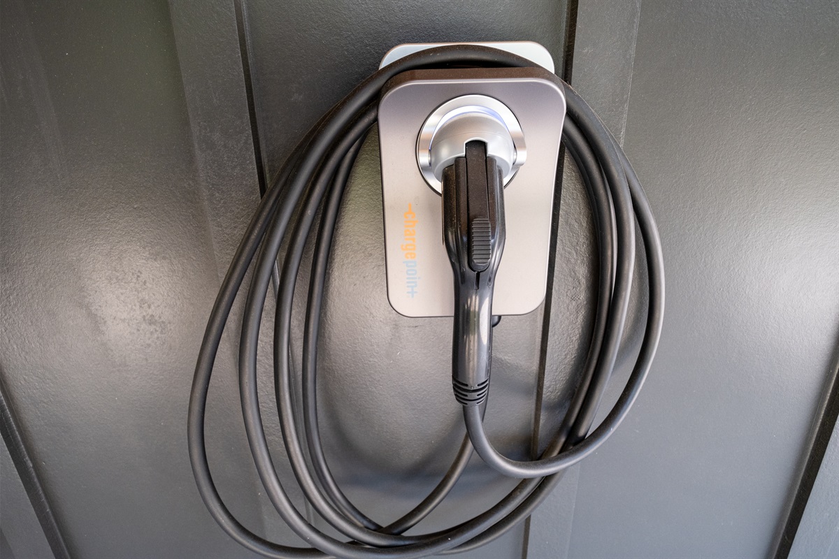 An EV charger available for use in the property. It is compatible with most electric vehicles and provides a faster charging speed. It is user-friendly and easy to operate. Simply plug in your electric vehicle and it will start charging.