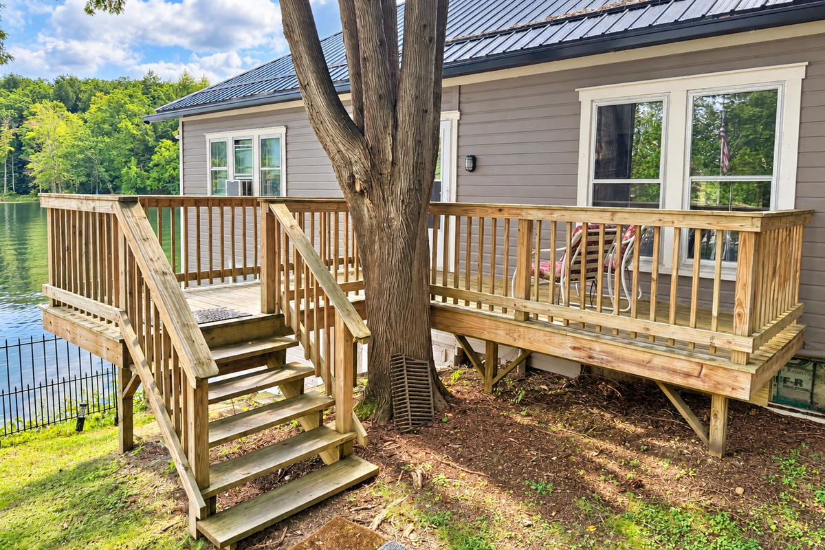 Goodyear Boathouse - Side porch entrance
