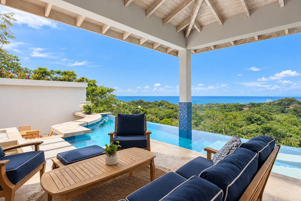 Patio and pool area
