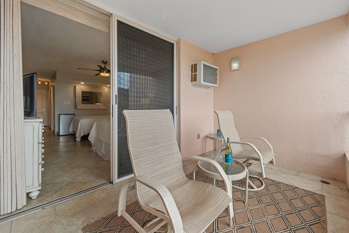 A private escape where you can sip your morning coffee or unwind with an evening drink.