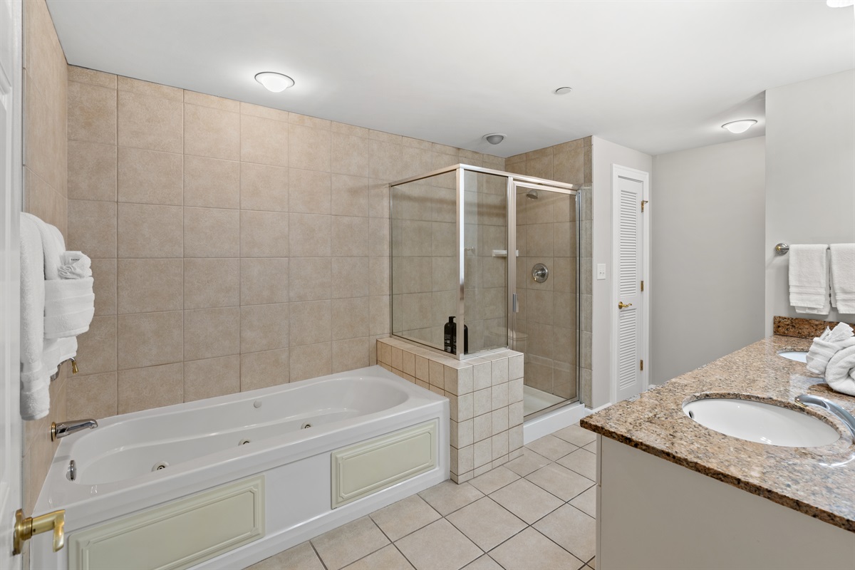 Main Bathroom - jetted tub