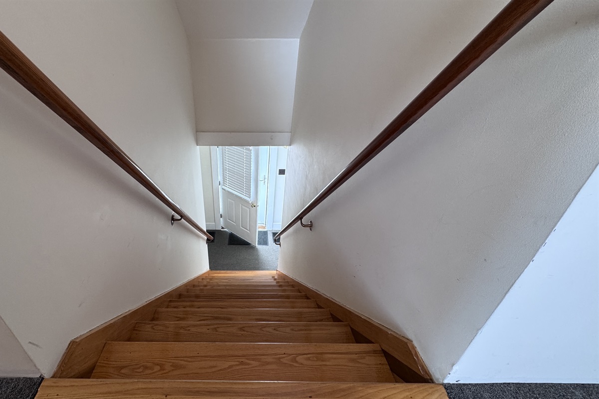 Stairs that lead upstairs