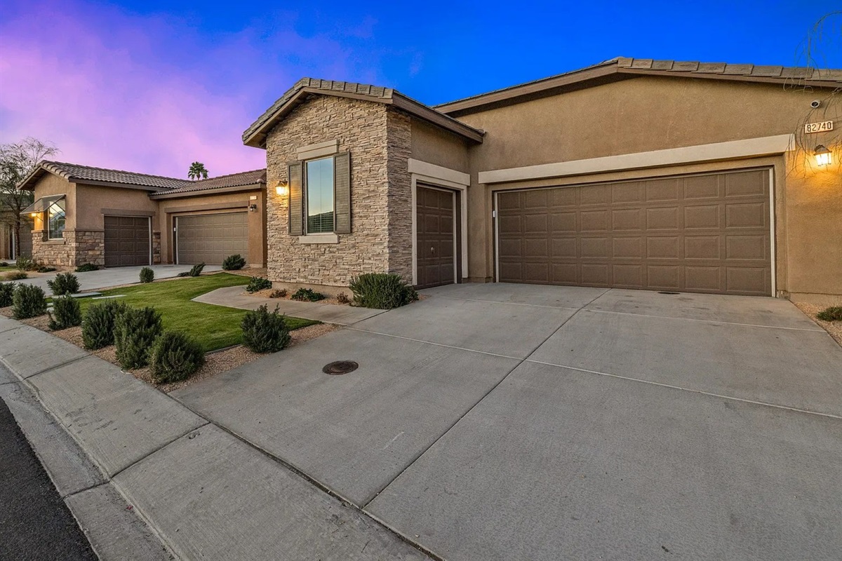 Driveway parking for 2 vehicles 