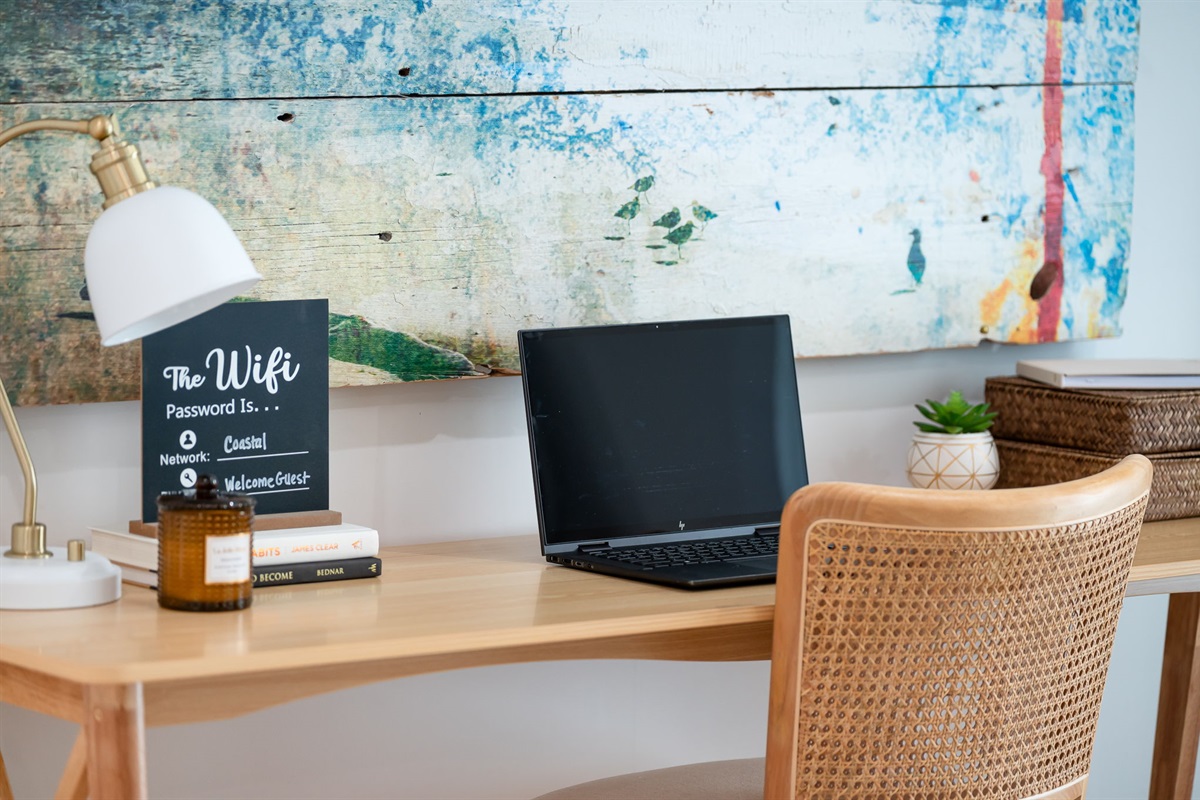 A dedicated workspace lets you stay productive&mdash;even in paradise.