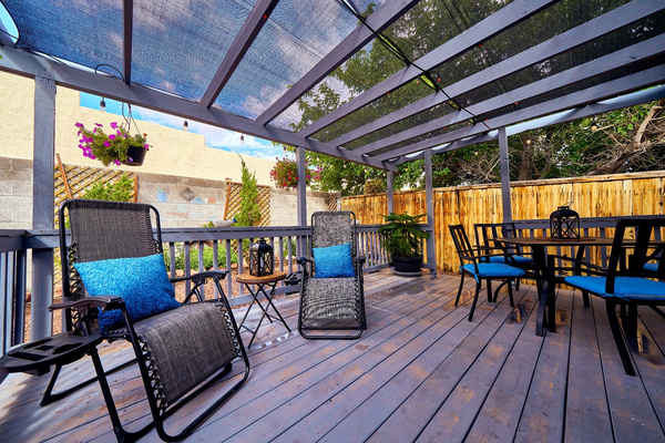Backyard Patio Table & Loungers