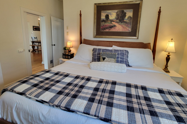 Sink in. High-end linens, all the blankets you could want, and nothing outside but quiet.