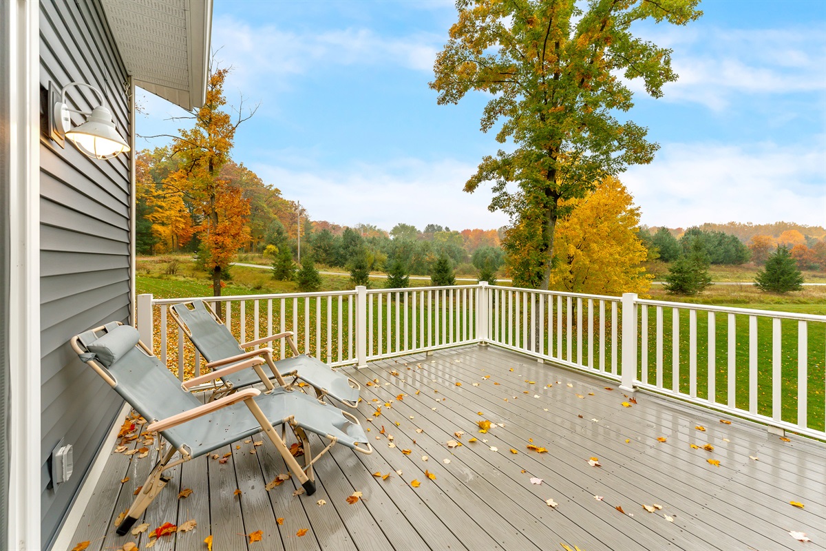 Chairs to relax on patio