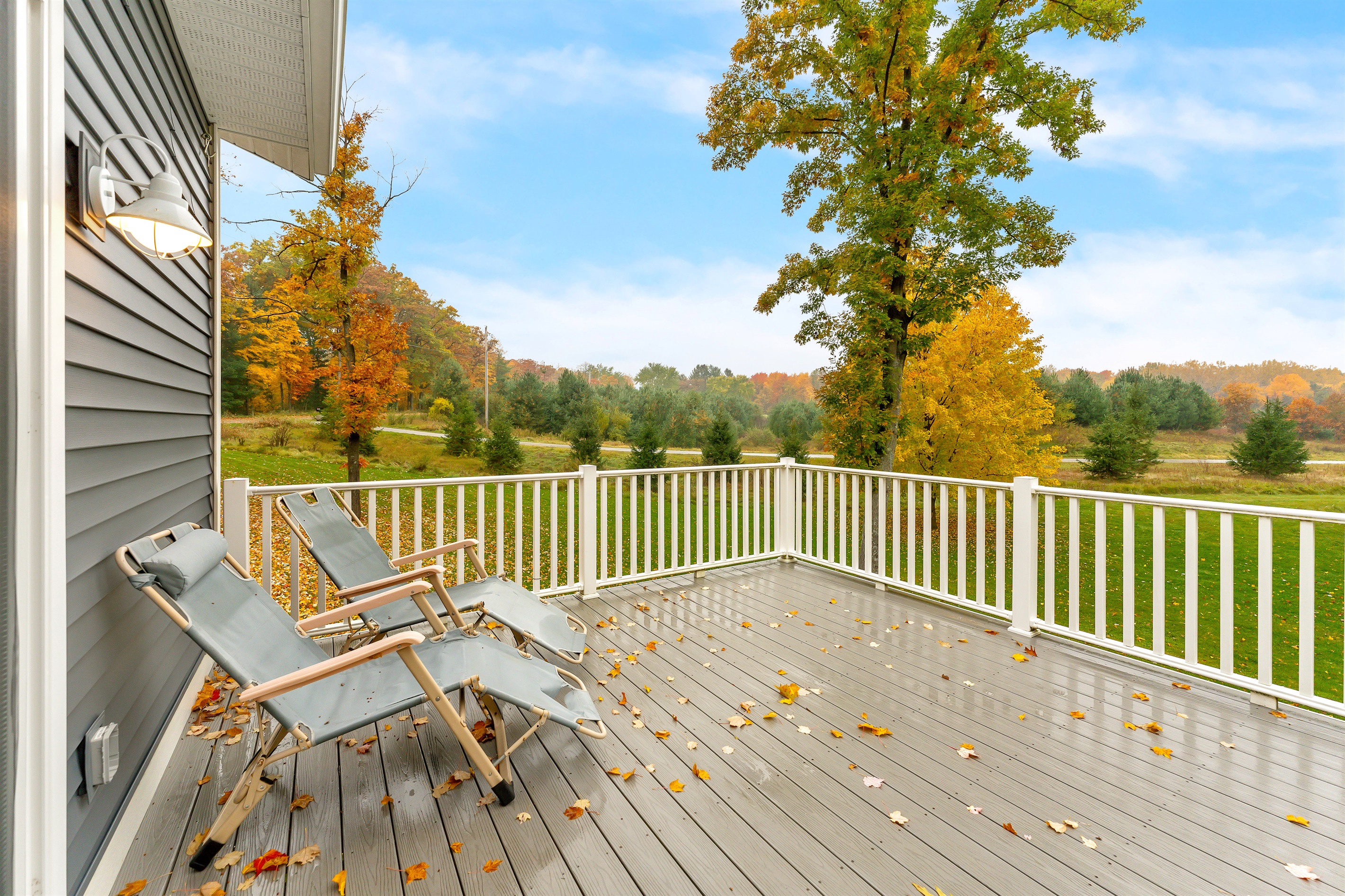 Chairs to relax on patio