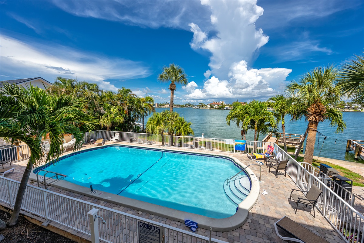"the pool is perfect for cooling off on a hot day!"
