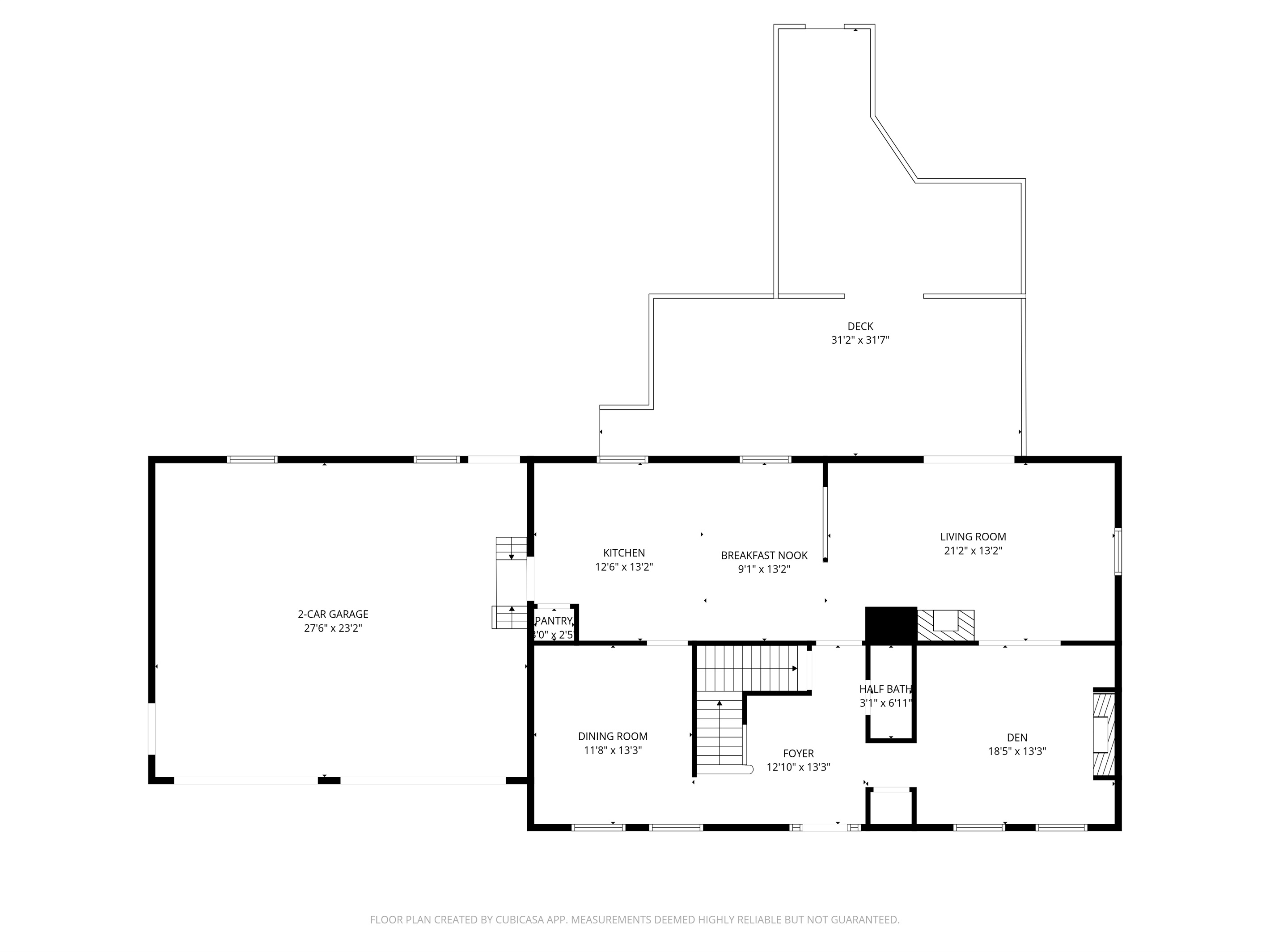 The open main floor leads to a massive deck and fire pit area, ideal for outdoor seating and grilling. This Mount Desert Island layout features a gourmet kitchen and high-speed Wifi, perfect for a family vacation rental near Acadia.