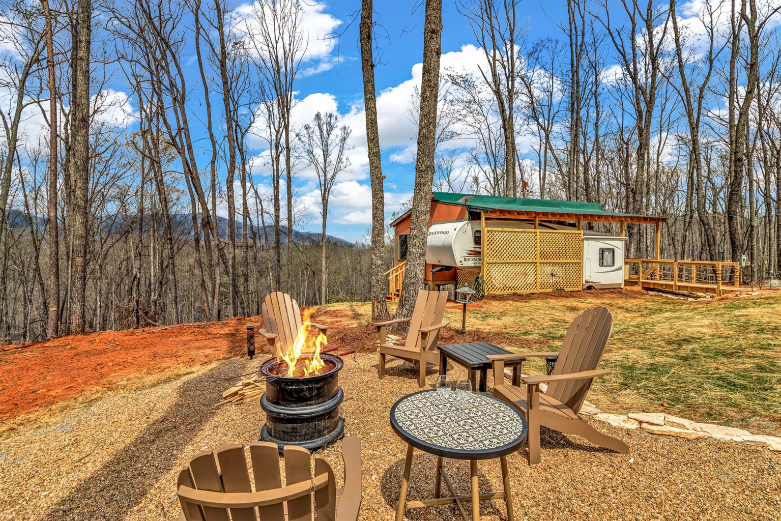 Fire Pit at Cliff's Place