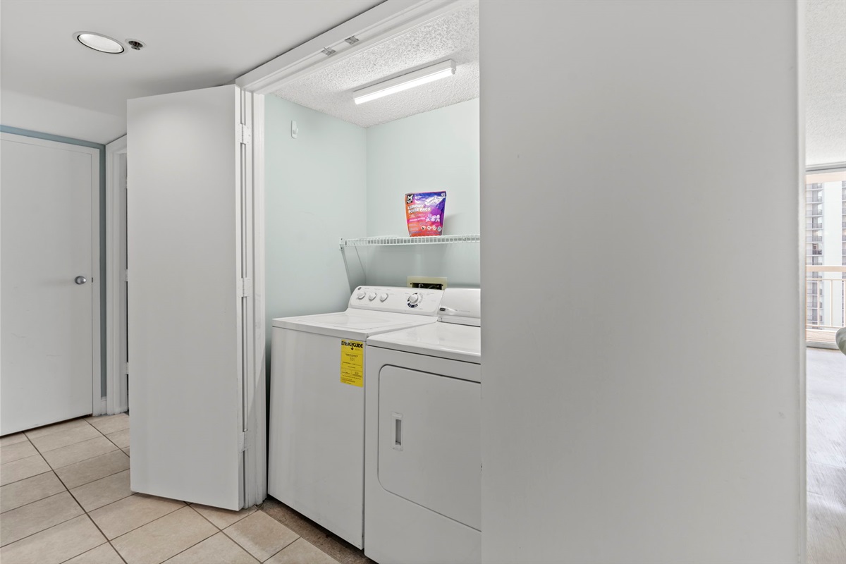 Full size washer & dryer