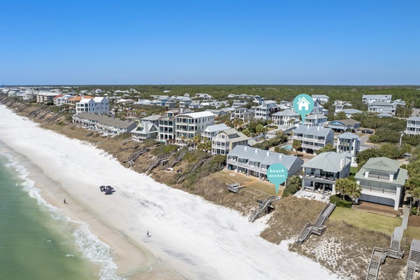 Private beach for only 8 townhomes!