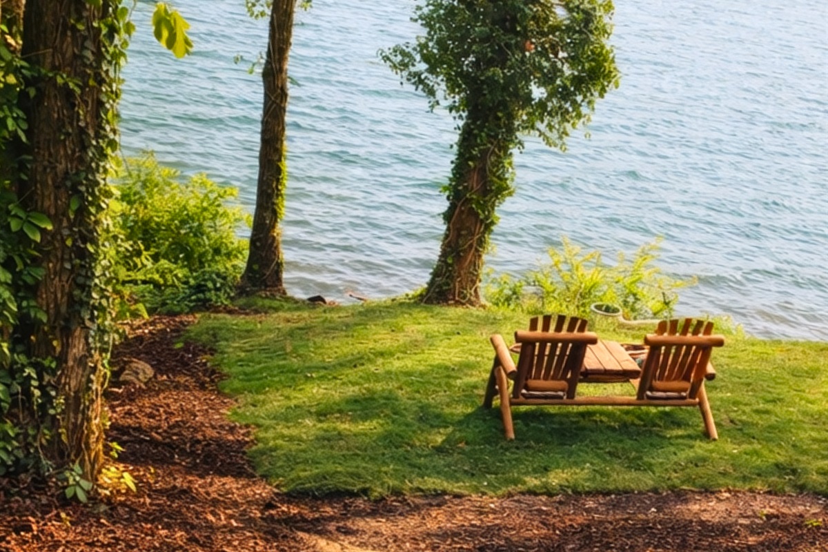 Just a short 2-3 minute walk from the back porch, you will have front-row seats to lake views all day long. Made for slow mornings, sunset chats, and total unplugged relaxation. Welcome to the Lake! 