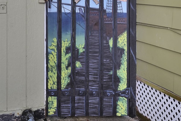 Every space in the back yard area it's artistically designed