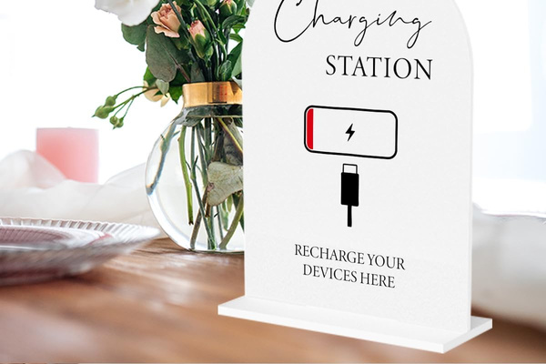 Charging station available for multiple devices.