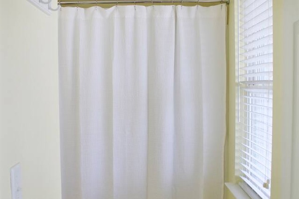 3rd floor bathroom. Shower/tub. Plenty of hooks to hand wet clothes/towels. 