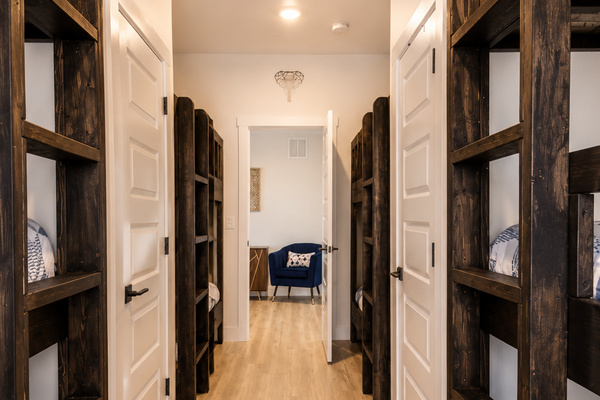 Custom bunk beds sleeps 10!