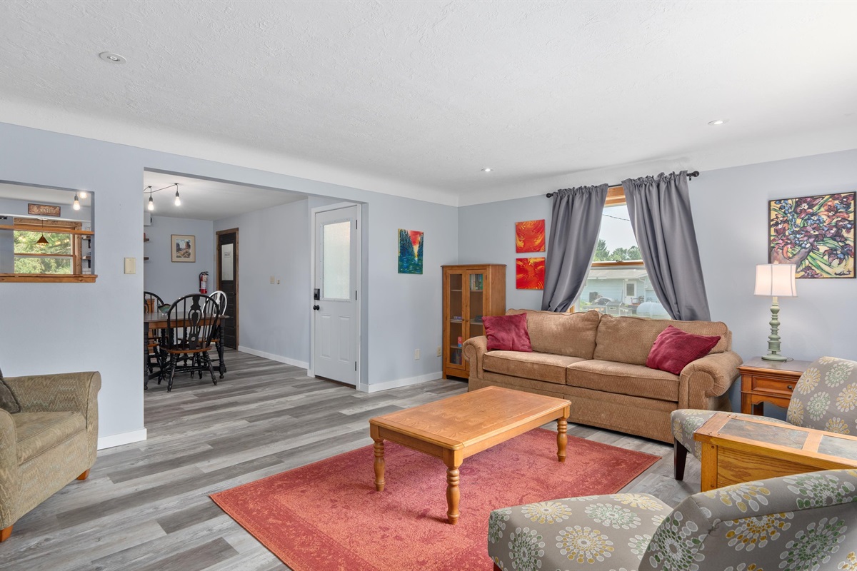 Enjoy the open concept floor plan upstairs and the larger gathering spaces. 