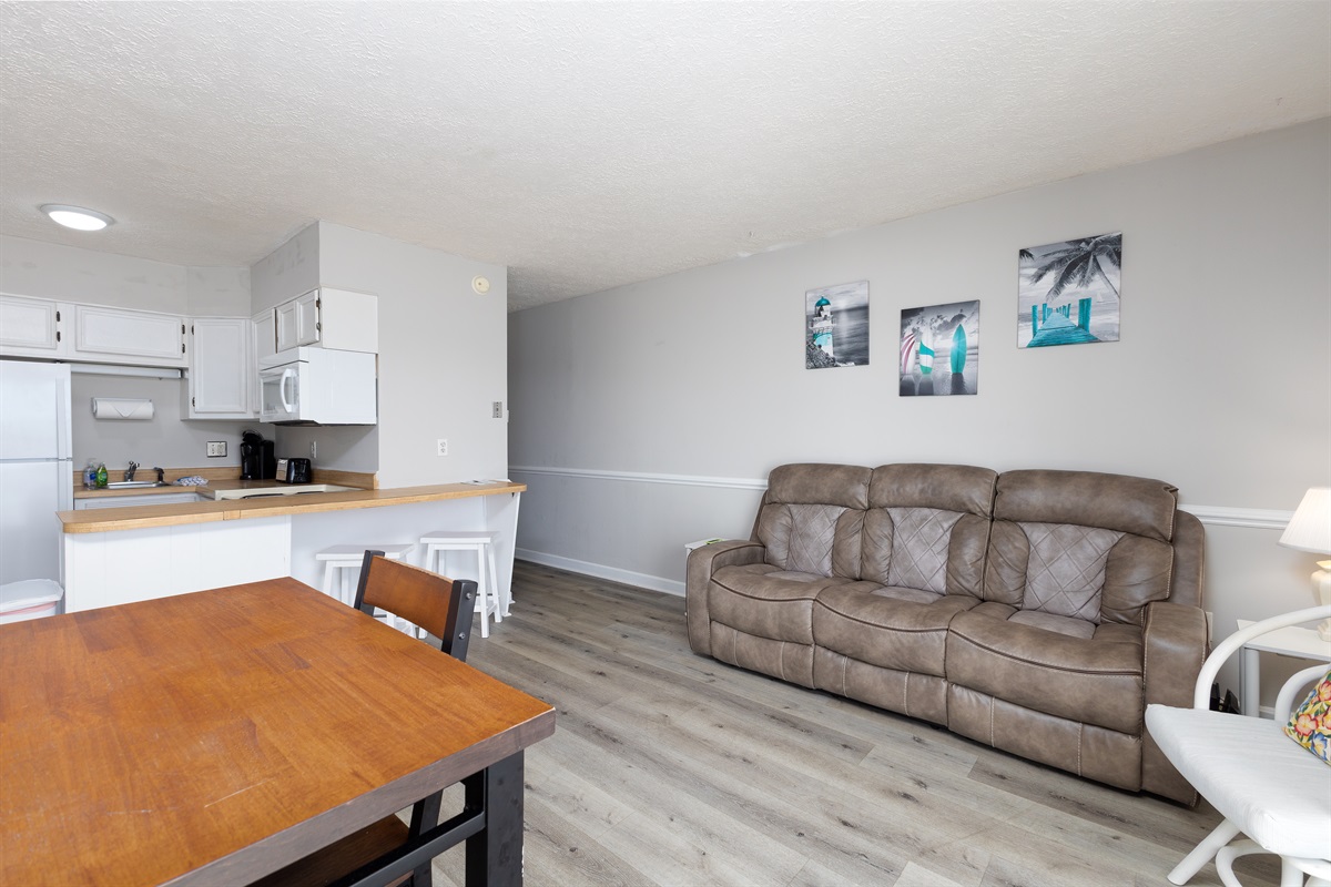 Plenty of dining space