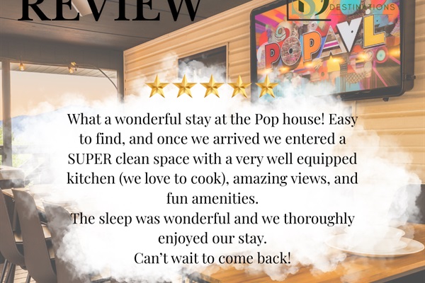 This reflects the kind of stay we hope every guest enjoys, and we’re grateful to have the chance to host them.