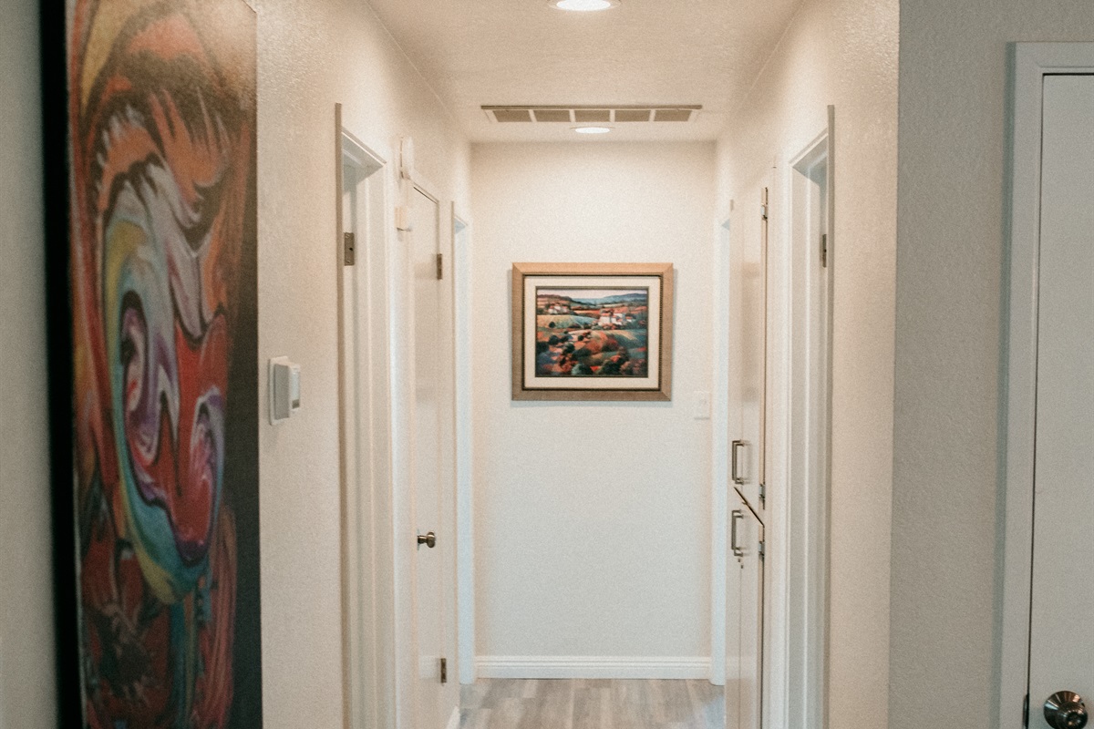 Polished hallway designed for effortless transitions.