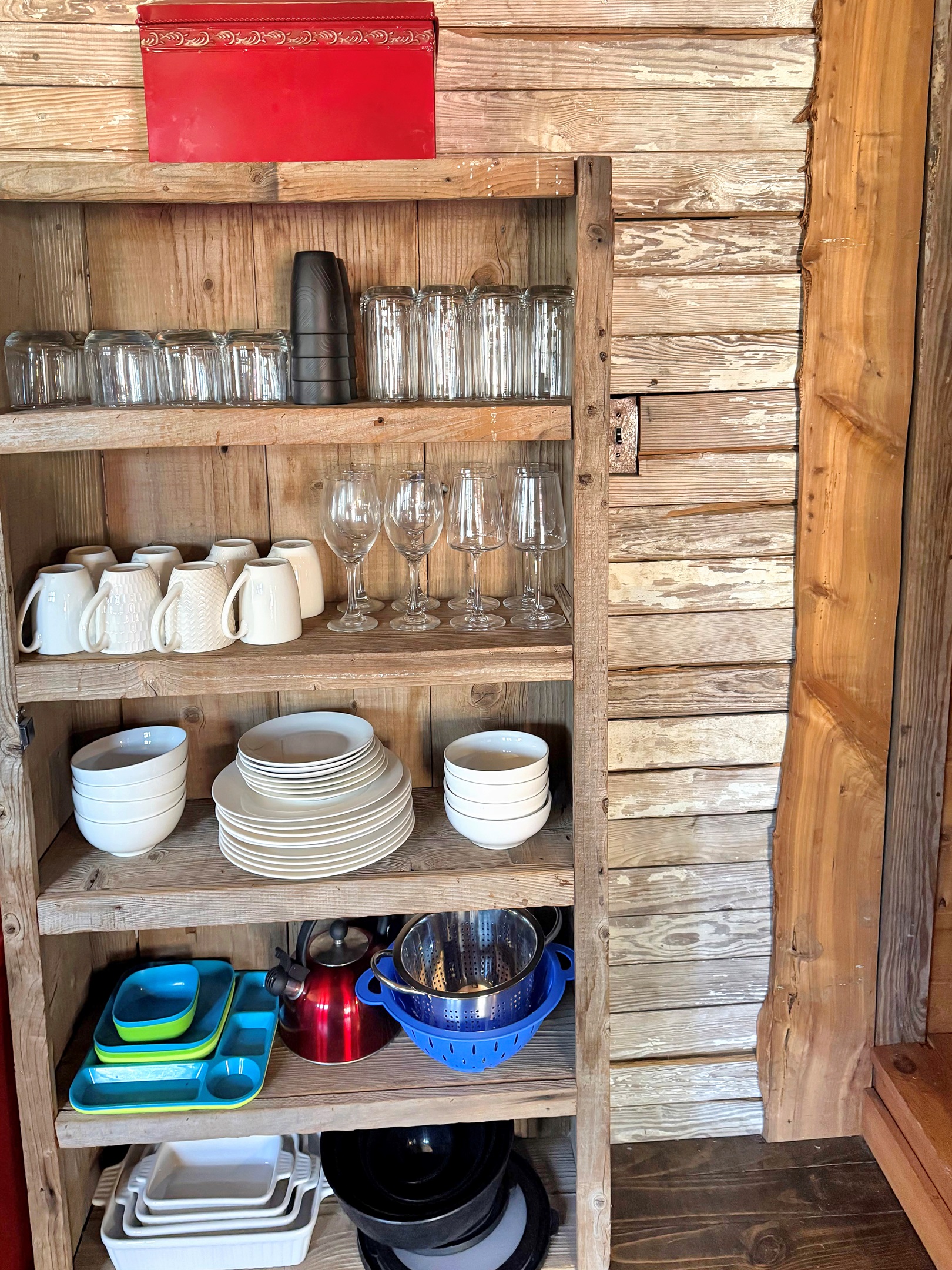 The kitchen that has it all - rustic beauty and modern amenities.