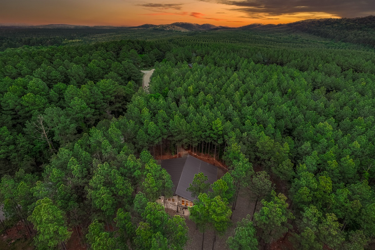 You truly feel tucked into the tower pines.  Nature, it's what the soul needs.