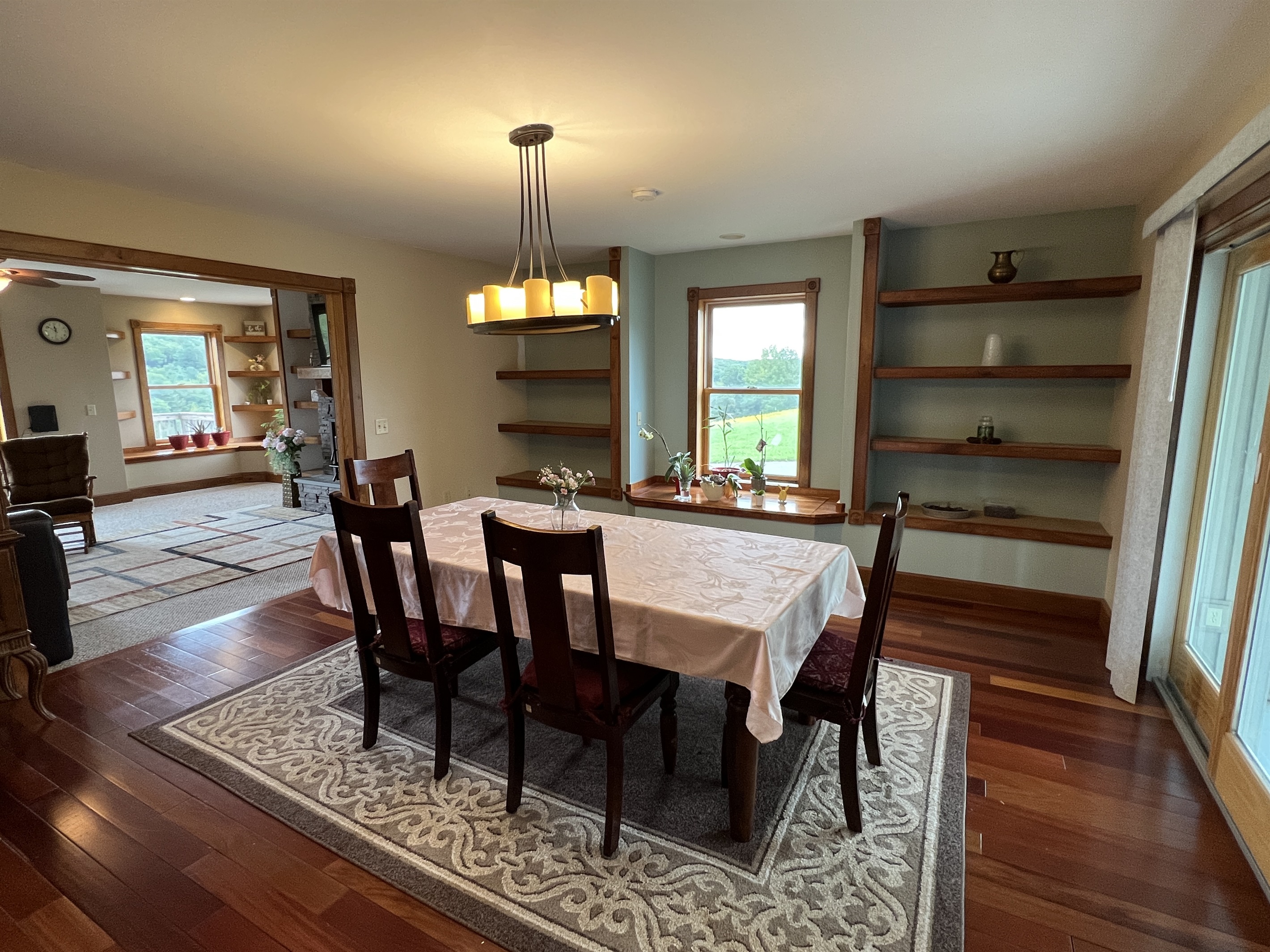 Dining room and living room