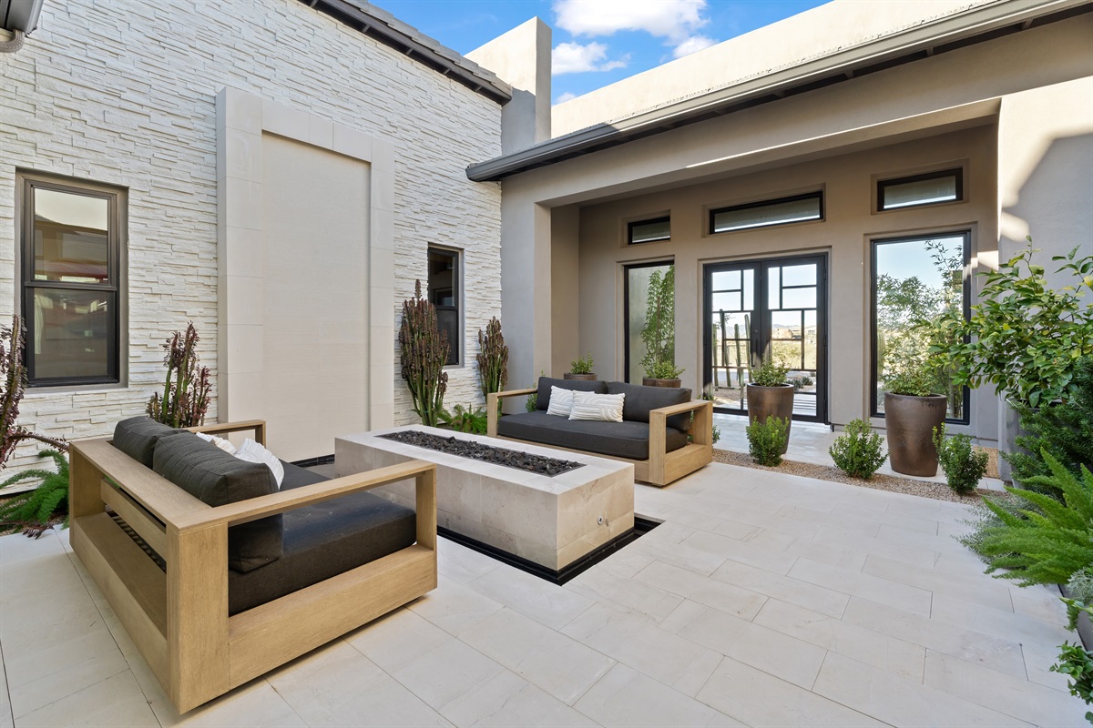 The indoor-outdoor living concept and detailed areas provide space for everyone to enjoy their stay.  a