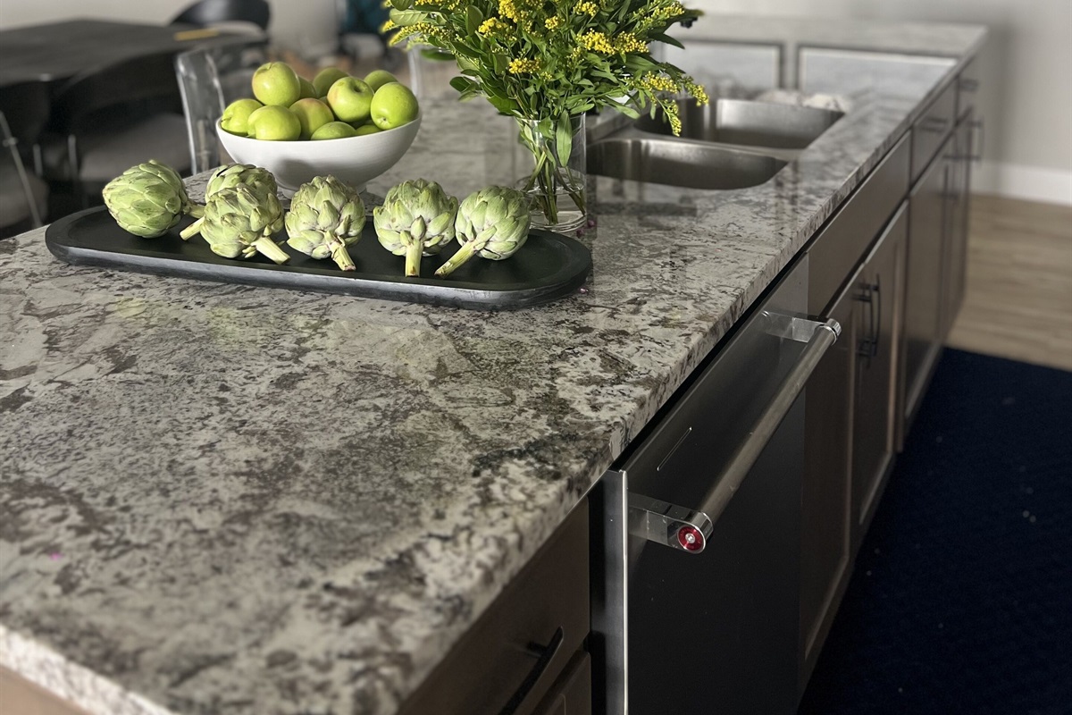 Large kitchen island with seating
