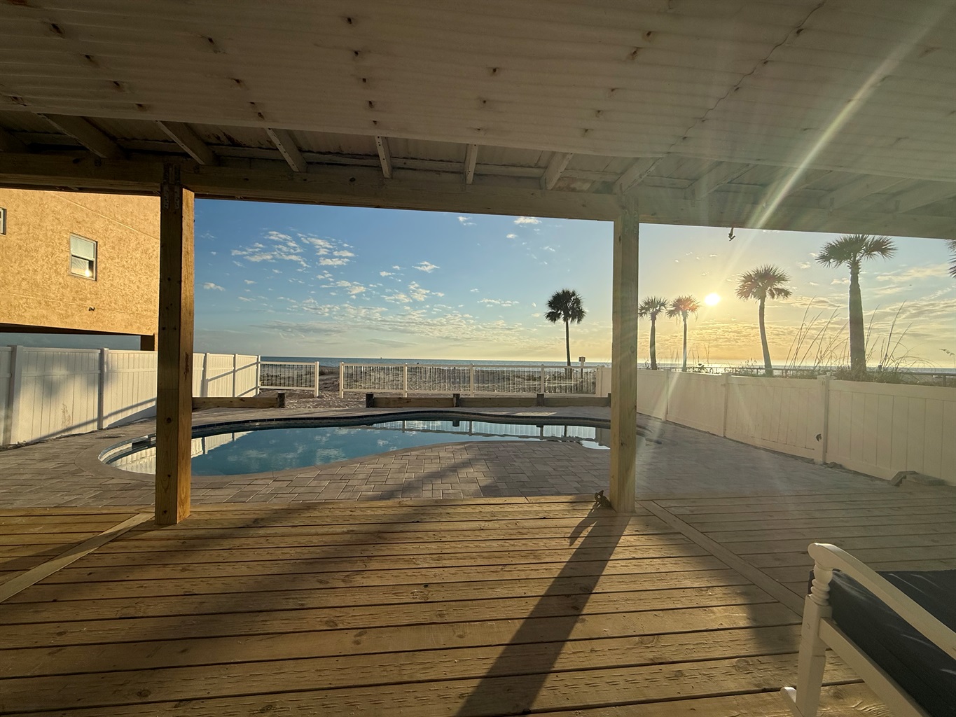 Beautiful Sunsets and a Beach View off your Private Deck Overlooking a Pool