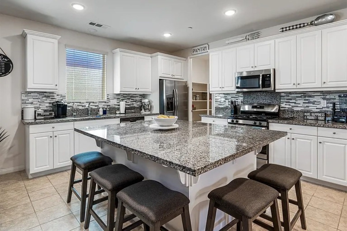 Kitchen island with seating