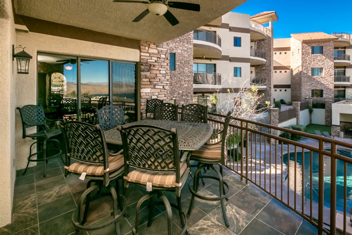 Balcony With Pool View