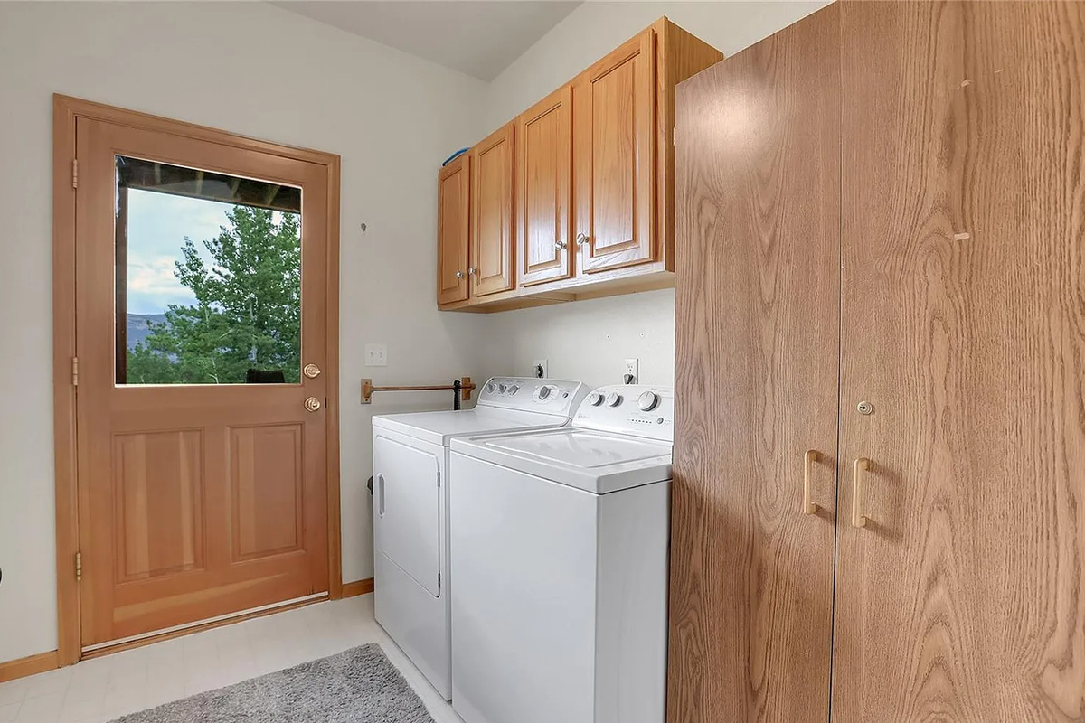 Enjoy the convenience of a full-sized washer and dryer setup right in the home for effortless extended stays.