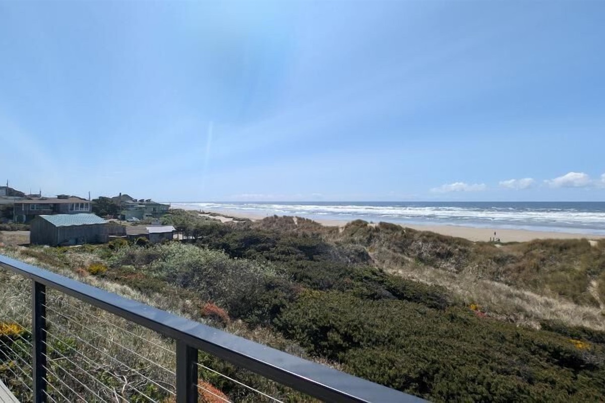 beach side deck view to the jetty
