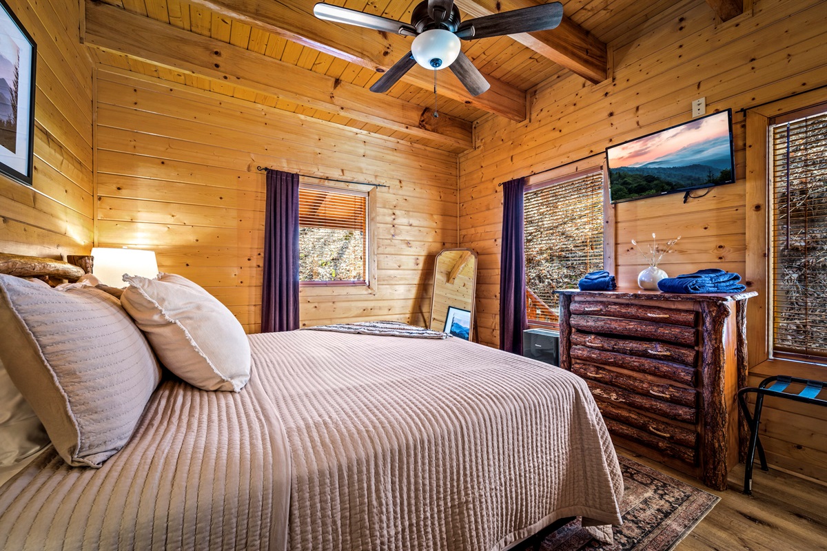 Bedroom with thoughtful touches for a cozy stay
