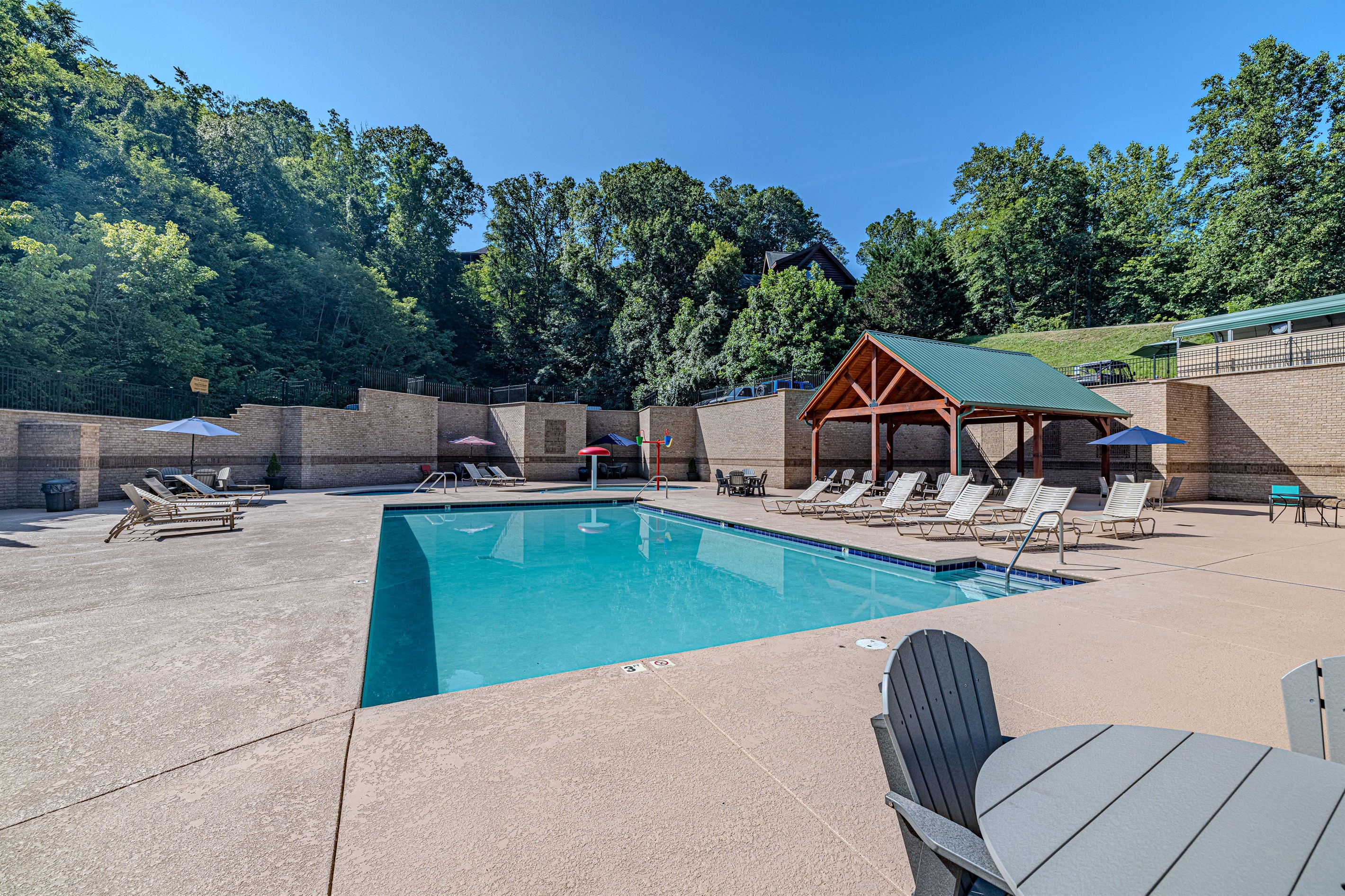 Large 50' x 24' swimming pool and Hot tub