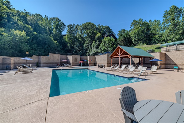 Large 50' x 24' swimming pool and Hot tub