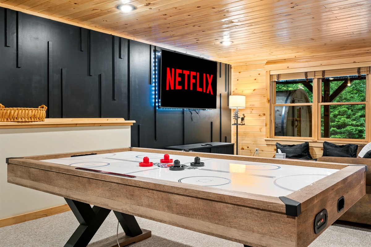 Fast-paced fun with your own air hockey table!